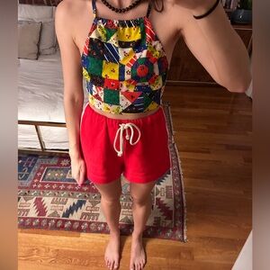 Vintage bandana/scarf halter top